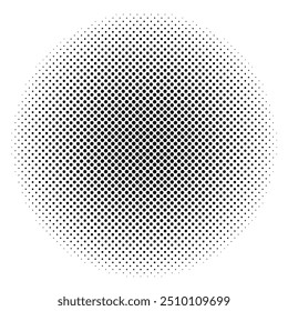 Tons De Tela Redonda Monocromáticos Isolados Em Um Plano De Fundo Branco. Ilustração de vetor.