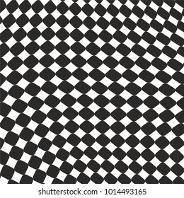 monochrome round squares pattern. art abstract waves black wallpaper concept. retro geometric texture. vector background for web and print