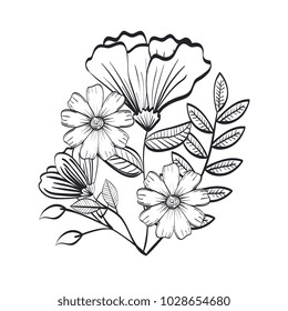 monochrome and rustic decoration floral
