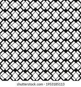 Monochrome and same abstract rhombuses. Vector white rhombuses.