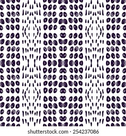 Monochrome scribble background  made a felt pen. Modern design.Vector illustration. Fancy hand drawn texture.White background with blue spirals and  lines. Hipster wallpaper with doodles.