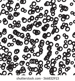 Monochrome scribble background. Modern design.Vector illustration. Fancy hand drawn casual texture.Hipster wallpaper with freehand pattern. Hand drawn abstract random repetitive endless texture. . 