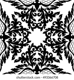 Monochrome seamless background to design your text