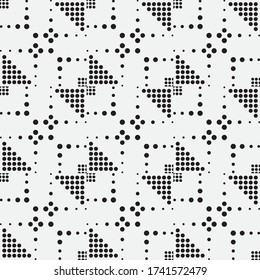 Monochrome seamless background vector. Modern minimalist texture in peas. Spotted abstract texture. Graphic design of cover, wallpaper, poster, packaging.