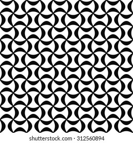 Monochrome seamless curly pattern

