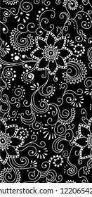monochrome seamless pattern