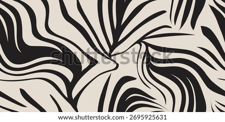 Monochrome seamless pattern. Abstract geometric design with fine, inclined lines and irregular angles. Dynamic and modern graphic illustration for fashion material, fabric, and decorative backgrounds.