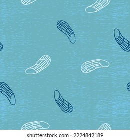 Monochrome seamless pattern with abstract shapes. Vector illustration. Pattern for print, scrapbooking, wallpaper, textile, fashion, packaging.