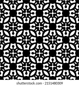 monochrome seamless pattern. Abstract texture for fabric print, card, table cloth, furniture, banner, cover, invitation, decoration, wrapping.seamless repeating pattern.Black and 
white color.