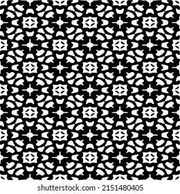 monochrome seamless pattern. Abstract texture for fabric print, card, table cloth, furniture, banner, cover, invitation, decoration, wrapping.seamless repeating pattern.Black and 
white color.