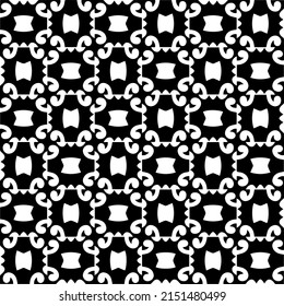 monochrome seamless pattern. Abstract texture for fabric print, card, table cloth, furniture, banner, cover, invitation, decoration, wrapping.seamless repeating pattern.Black and 
white color.