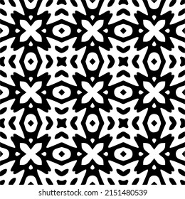 monochrome seamless pattern. Abstract texture for fabric print, card, table cloth, furniture, banner, cover, invitation, decoration, wrapping.seamless repeating pattern.Black and 
white color.