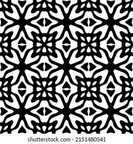 monochrome seamless pattern. Abstract texture for fabric print, card, table cloth, furniture, banner, cover, invitation, decoration, wrapping.seamless repeating pattern.Black and 
white color.