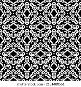 monochrome seamless pattern. Abstract texture for fabric print, card, table cloth, furniture, banner, cover, invitation, decoration, wrapping.seamless repeating pattern.Black and 
white color.