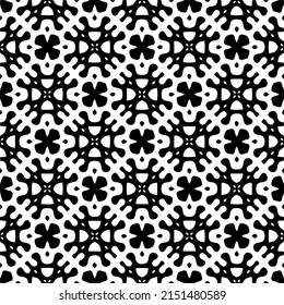 monochrome seamless pattern. Abstract texture for fabric print, card, table cloth, furniture, banner, cover, invitation, decoration, wrapping.seamless repeating pattern.Black and 
white color.
