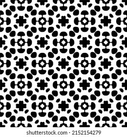 monochrome seamless pattern. Abstract texture for fabric print, card, table cloth, furniture, banner, cover, invitation, decoration, wrapping.seamless repeating pattern.Black and 
white color.