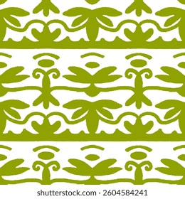 Monochrome  seamless pattern with arabesques  in a retro style. Vector illustration