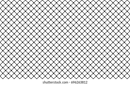 Monochrome seamless pattern, black & white geometric texture. Vector illustration