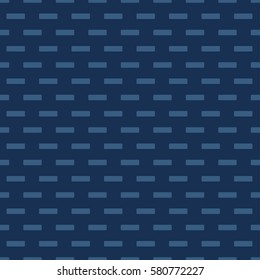 Monochrome seamless pattern with blue blocks