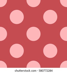 Monochrome seamless pattern with circles