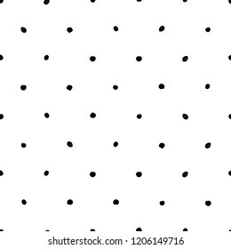Monochrome seamless pattern with doodle spots. Wallpaper, paper, fabric, textile design. Simple graphic element.