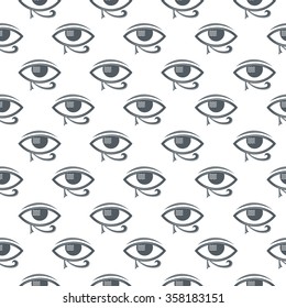 patrón de ojos monocromo sin fisuras