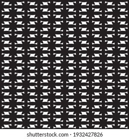 Patrón monocromo sin soldadura, patrón geométrico
