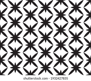 Patrón monocromo sin soldadura, patrón geométrico
