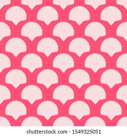 Monochrome seamless pattern with geometric elements.