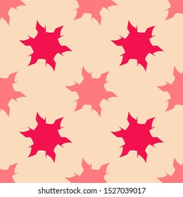 Monochrome seamless pattern with geometric ornament.