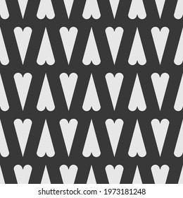 Monochrome seamless pattern with geometric ornament.