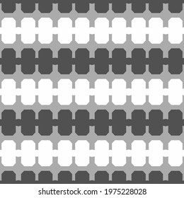 Monochrome seamless pattern with geometric ornament.