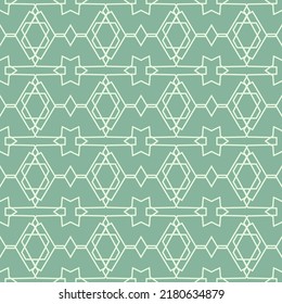Monochrome nahtlose Muster mit geometrischer Verzierung.