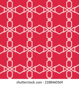 Monochrome seamless pattern with geometric ornament.