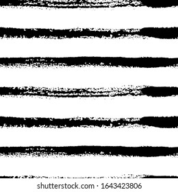 Monochrome seamless pattern with hand drawn lines. Vector illustration. Black and white abstract background. For web, notebooks, scrapbooking, wrapping paper, printing on textile, clothes, package.