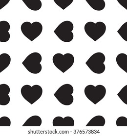 Monochrome seamless pattern with hearts. Texture for scrapbooking, wrapping paper, textiles, home decor, skins smartphones, website, web page,