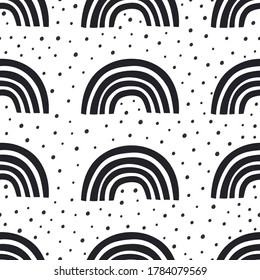 patrón monocromo sin soldadura con animales de la selva al estilo escandinavo
- ilustración vectorial, eps
