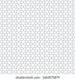Monochrome seamless pattern. Modern geometric seamless pattern,Modern Seamless Stars Background. Simple and white ornamental texture. Abstract repeat backdrop.