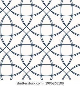 Monochrome Seamless pattern with a simple abstract drawing. Vector illustration.
