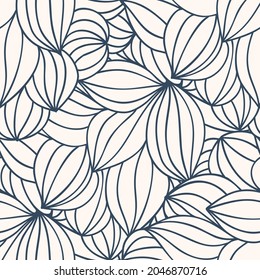 Monochrome Seamless pattern with a simple abstract drawing. Vector illustration.