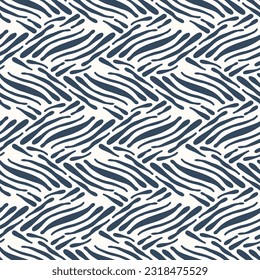 Monochrome Seamless pattern with a simple abstract drawing. Vector illustration.