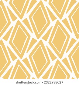 Monochrome Seamless pattern with a simple abstract drawing. Vector illustration.