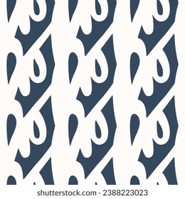 Monochrome Seamless pattern with a simple abstract drawing. Vector illustration.