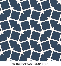 Monochrome Seamless pattern with a simple abstract drawing. Vector illustration.