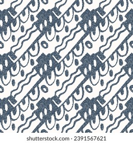 Monochrome Seamless pattern with a simple abstract drawing. Vector illustration.