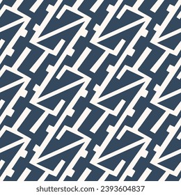 Monochrome Seamless pattern with a simple abstract drawing. Vector illustration.