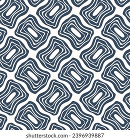 Monochrome Seamless pattern with a simple abstract drawing. Vector illustration.