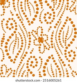 Monochrome Seamless pattern with a simple abstract drawing. Vector illustration.
