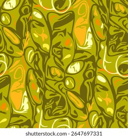 Padrão sem emenda monocromático com um desenho abstrato simples. Ilustração vetorial.