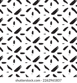 Patrón monocromo sin fisuras. Fondo texturado con baldosas desiguales.